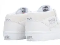 Vans "Skate Half Cab" Shoes - Daz White/White
