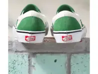Vans "Skate Slip-On" Shoes - Juniper/White