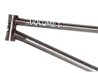 Volume Bikes "Broc Raiford Vessel V3" 2018 BMX Rahmen - Raw Black Splatters