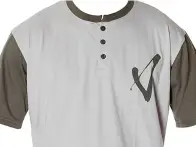 Volume Bikes "Henley" T-Shirt - Grey