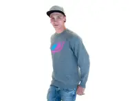 we are level "Crewneck" Pullover