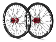 Pride Racing "Gravity Disc / Control Blue" BMX Race Complete Wheels - 20 Inch, Carbon, Disc, Shimano