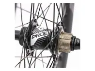 Pride Racing "Wave CFR Pro / Control V2" BMX Race Complete Wheels - Gloss White / Black, 20 Inch, 1…