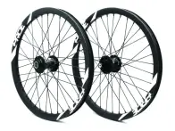 Pride Racing "Wave CFR Pro / Control V2" BMX Race Complete Wheels - Gloss White / Black, 20 Inch, 1…