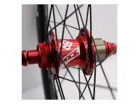 Pride Racing "Gravity Gloss Disc - Control V1" BMX Race Complete Wheels - 20 Inch / 451, Red, Disc,…