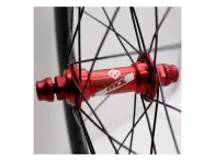 Pride Racing "Gravity Gloss Disc - Control V1" BMX Race Complete Wheels - 20 Inch / 451, Red, Disc,…
