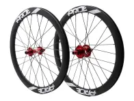 Pride Racing "Gravity Gloss Disc - Control V1" BMX Race Complete Wheels - 20 Inch / 451, Red, Disc,…