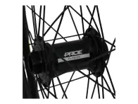 Pride Racing "Gravity Gloss Disc - Fusion 20/15mm" BMX Race Complete Wheels - 24 Inch / Carbon / Di…