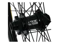 Pride Racing "Gravity Gloss Disc - Fusion 20/15mm" BMX Race Complete Wheels - 24 Inch / Carbon / Di…