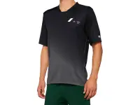 100 Percent "Celium" Jersey T-Shirt - Black/Charcoal