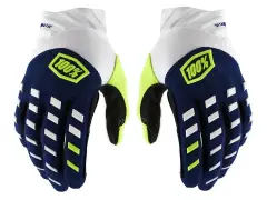 100 Percent "Airmatic" Gloves - Navy/White