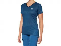 100 Percent "Airmatic Woman" Jersey T-Shirt - Slate Blue 100 Percent "Airmatic Woman" Jersey T-Shirt - Slate Blue