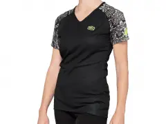 100 Percent "Airmatic Woman" T-Shirt - Black/Python 100 Percent "Airmatic Woman" T-Shirt - Black/Python