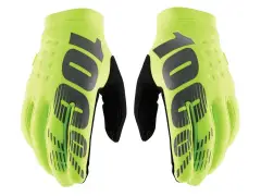 100 Percent "Brisker Cold Weather" Gloves - Fluo Yellow/Black