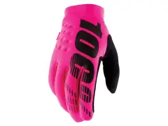100 Percent "Brisker Cold Weather" Gloves - Neon Pink/Black