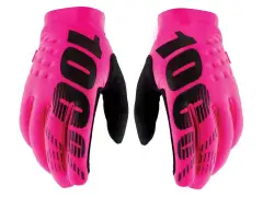 100 Percent "Brisker Cold Weather" Gloves - Neon Pink/Black