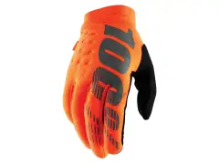 100 Percent "Brisker Cold Weather" Gloves - Orange/Black