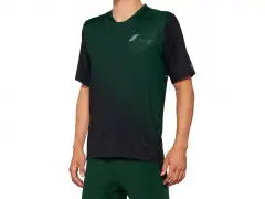 100 Percent "Celium" Jersey T-Shirt - Forest Green/Black