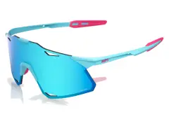 100 Percent "Hypercraft" Sunglasses - Tatis 4 Blue Topaz Mirror Lens / Soft Tact Blue 100 Percent "Hypercraft" Sunglasses - Tatis 4 Blue Topaz Mirror Lens / Soft Tact Blue