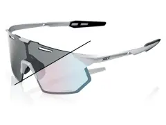 100 Percent "Hypercraft SQ" Sunglasses - Rose Gold Mirror Photochromic Lens / Gloss Light Grey 100 Percent "Hypercraft SQ" Sunglasses - Rose Gold Mirror Photochromic Lens / Gloss Light Grey