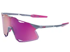 100 Percent "Hypercraft" Sunglasses - Purple Multilayer Mirror Lens- Grey 100 Percent "Hypercraft" Sunglasses - Purple Multilayer Mirror Lens- Grey