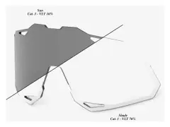 100 Percent "Hypercraft XS" Sunglasses Replacement Lens (photochromic, polycarbonate)