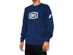 100 Percent "Icon Crewneck" Pullover - Navy