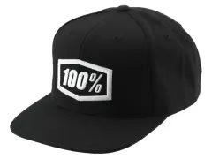 100 Percent "Icon Snapback" Cap - Black