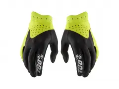 100 Percent "iTrack Youth" Handschuhe - Black/Fluo Yellow (Kids)