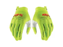 100 Percent "iTrack Youth" Gloves - Fluo Yellow (Kids)