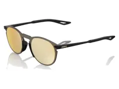 100 Percent "Legere Round" Sunglasses - HiPER Gold 24K Mirror Lens / Matte Black 100 Percent "Legere Round" Sunglasses - HiPER Gold 24K Mirror Lens / Matte Black