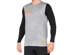 100 Percent "R-Core Concept" Jersey Longsleeve - Grey Camo/Black