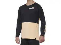100 Percent "R-Core X" Jersey Longsleeve - Black/Peach