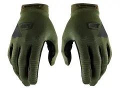 100 Percent "Ridecamp" Handschuhe - Army Green/Black