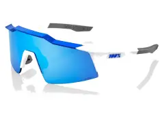 100 Percent "Speedcraft SL" Sunglasses - HiPER Mirror Lens / Matte White/Metallic Blue 100 Percent "Speedcraft SL" Sunglasses - HiPER Mirror Lens / Matte White/Metallic Blue