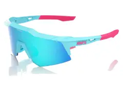 100 Percent "Speedcraft XS" Sunglasses - Tatis 4 Blue Topaz Mirror Lens / Soft Tact Blue 100 Percent "Speedcraft XS" Sunglasses - Tatis 4 Blue Topaz Mirror Lens / Soft Tact Blue
