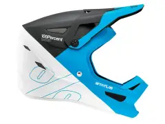 100 Percent "Status BMX/Downhill" Fullface Helm - Garda Blue/White/Black