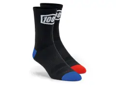 100 Percent "Terrain" Socken - Black/Red/Blue