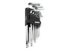 6MIL "HS-01" Innensechskantschlüssel Satz - 1,5 bis 10 mm 6MIL "HS-01" Innensechskantschlüssel Satz - 1,5 bis 10 mm