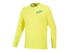 Alpinestars "A-Dura Air Long Sleeve" Jersey - Yellow Fluo