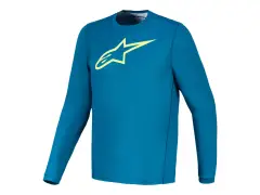 Alpinestars "A-Dura Ride Long Sleeve" Jersey - Blue/Green Alpinestars "A-Dura Ride Long Sleeve" Jersey - Blue/Green