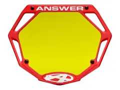 Answer "3D" BMX Race Nummernschild Answer "3D" BMX Race Nummernschild