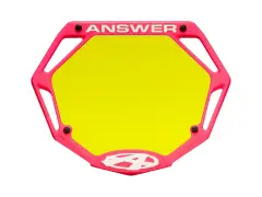 Answer "3D" BMX Race Nummernschild Answer "3D" BMX Race Nummernschild