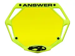 Answer "3D" BMX Race Nummernschild Answer "3D" BMX Race Nummernschild