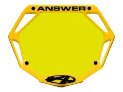 Answer "3D" BMX Race Nummernschild Answer "3D" BMX Race Nummernschild