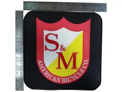 S&M Bikes "Big Square Shield" Aufnäher S&M Bikes "Big Square Shield" Aufnäher
