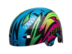 Bell "Span" BMX Helm - Gloss Blue/Magenta Psycho Bell "Span" BMX Helm - Gloss Blue/Magenta Psycho
