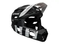 Bell "Super Air R Spherical" Fullface Helm - Fasthouse Matte Black/White