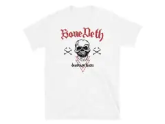 Bone Deth "Team Vintage" T-Shirt - White/Red