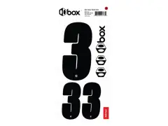 BOX Components "Box Two" BMX Race Zahlen-Sticker - Black BOX Components "Box Two" BMX Race Zahlen-Sticker - Black